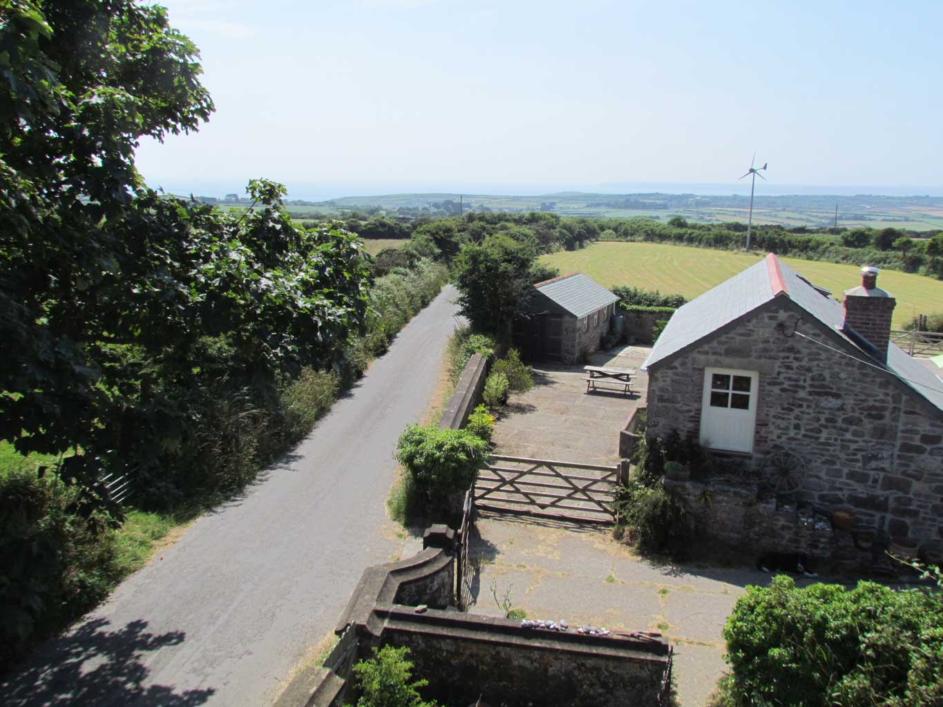 View over Mazey's Cottage